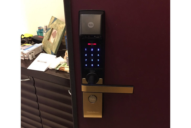 金色公寓電子密碼門鎖